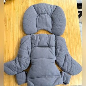 Nuna Pipa Series Organic Cotton Gray Newborn Car Seat Insert